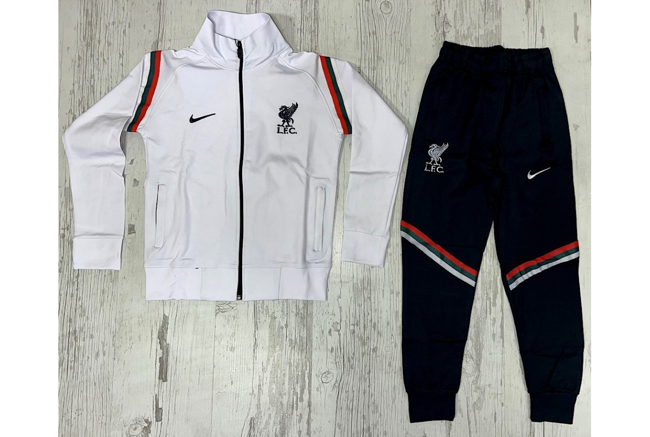 Детски футболен екип Liverpool F.C. бяло и черно 8155